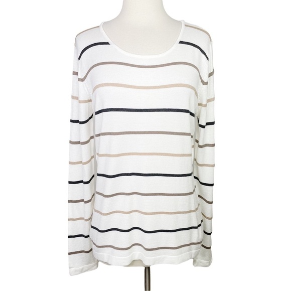 Stitch Fix l Fate Striped Pullover Sweater, Medium - Picture 6 of 9